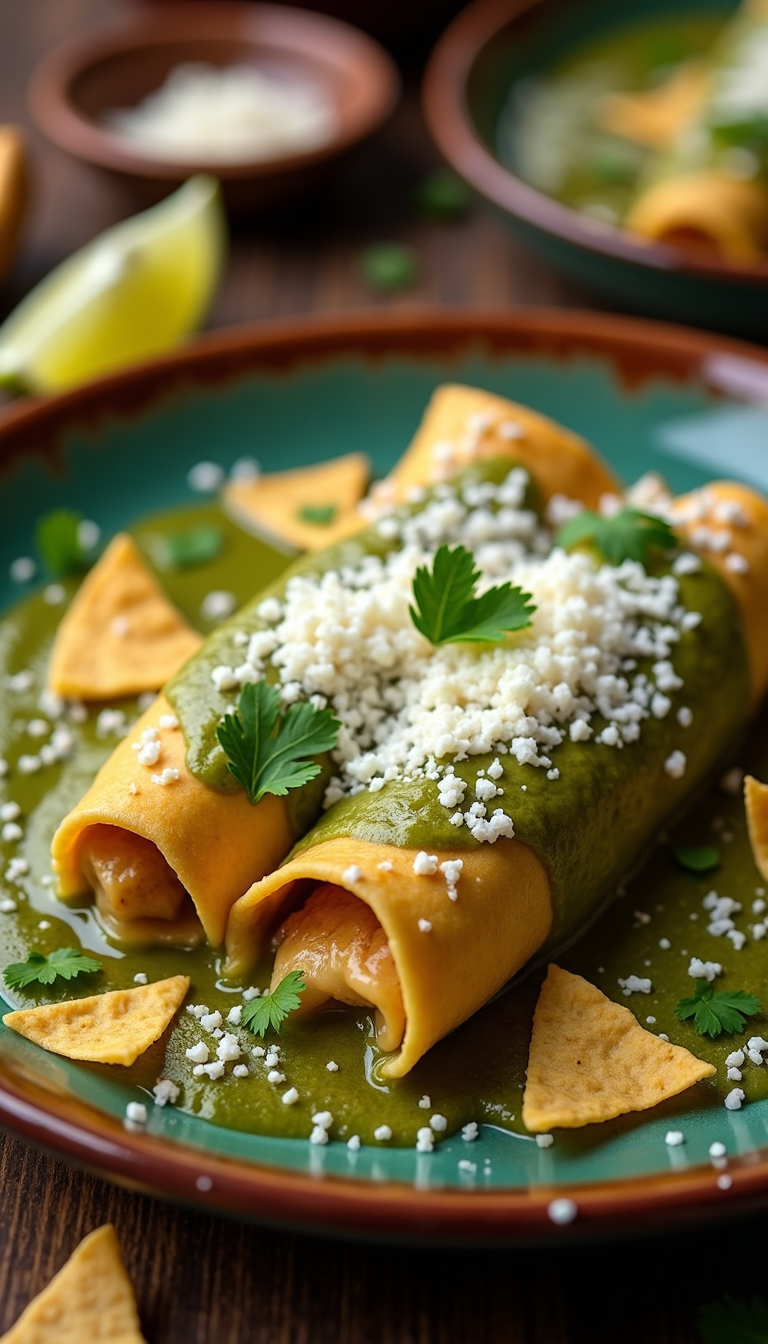Enchiladas verde