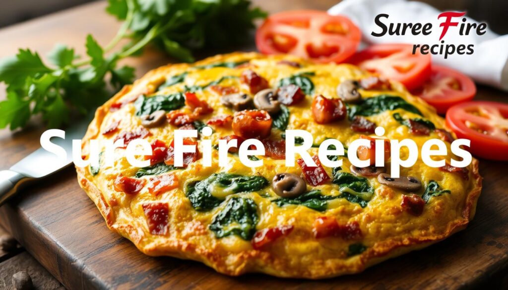 Bacon Mushroom Spinach Frittata