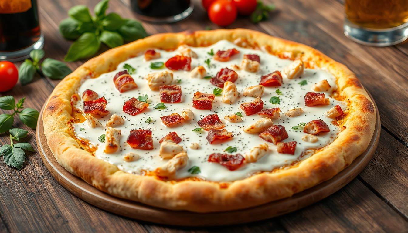 Chicken Bacon Alfredo Pizza Recipe