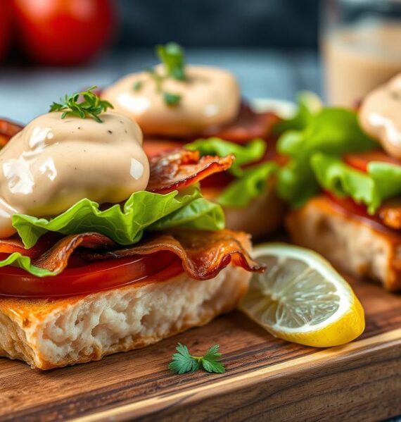 Salmon BLT Sliders with Chipotle Mayo