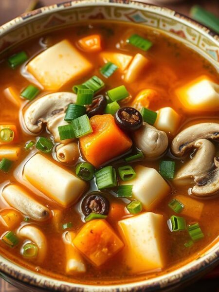 Vegetarian Chinese Hot and Sour Soup Recipe