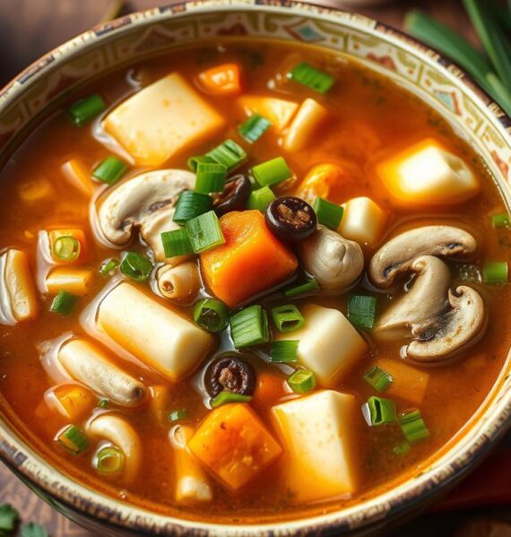 Vegetarian Chinese Hot and Sour Soup Recipe