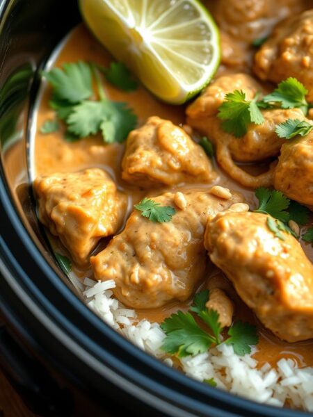 Thai Peanut Chicken slow cooker