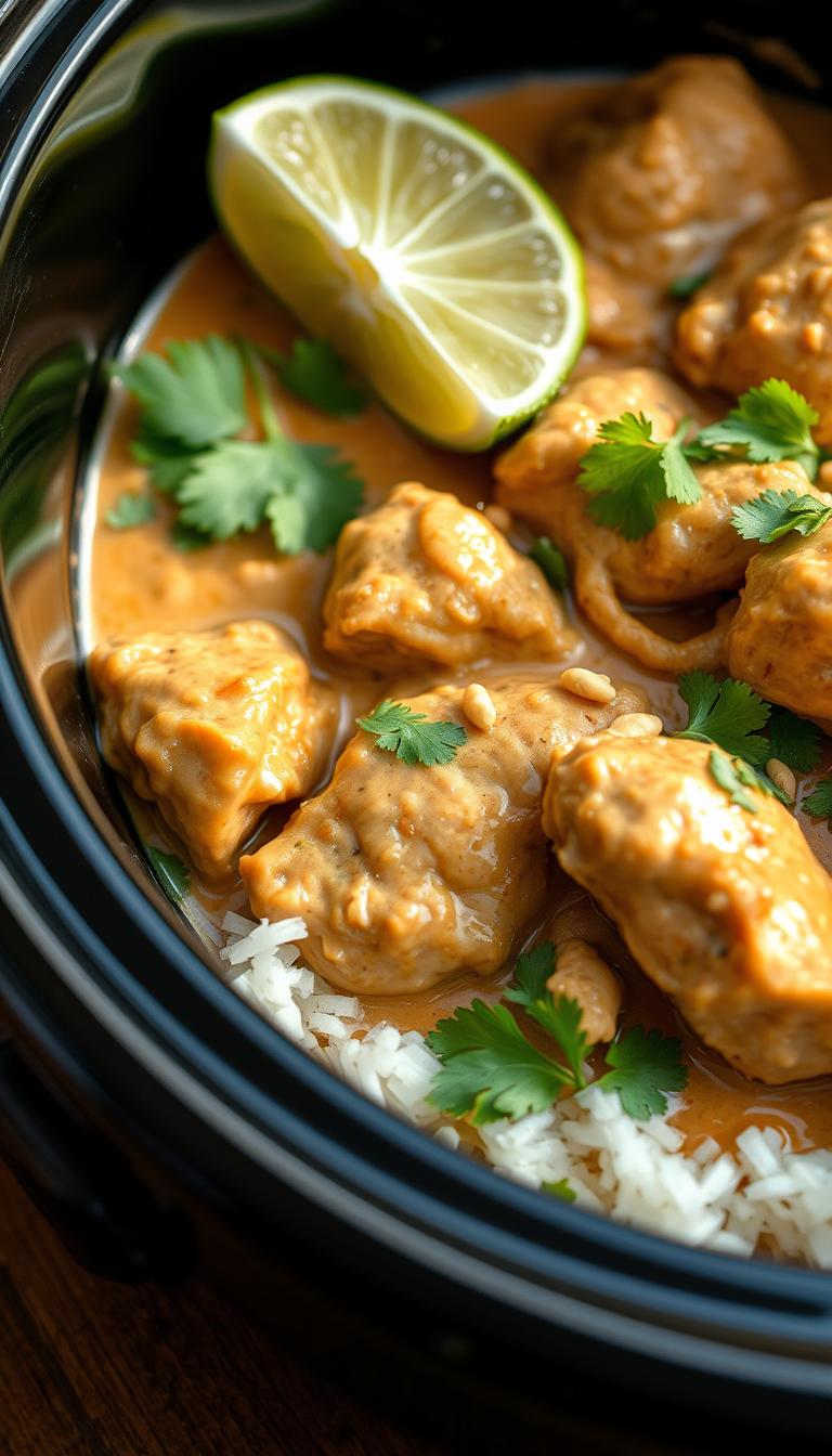 Thai Peanut Chicken slow cooker