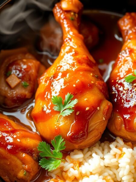 Honey Garlic Chicken slow cooker