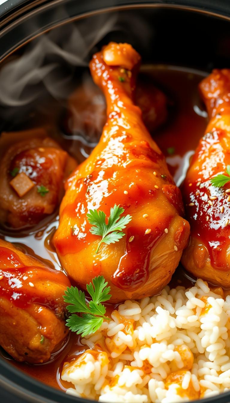 Honey Garlic Chicken slow cooker