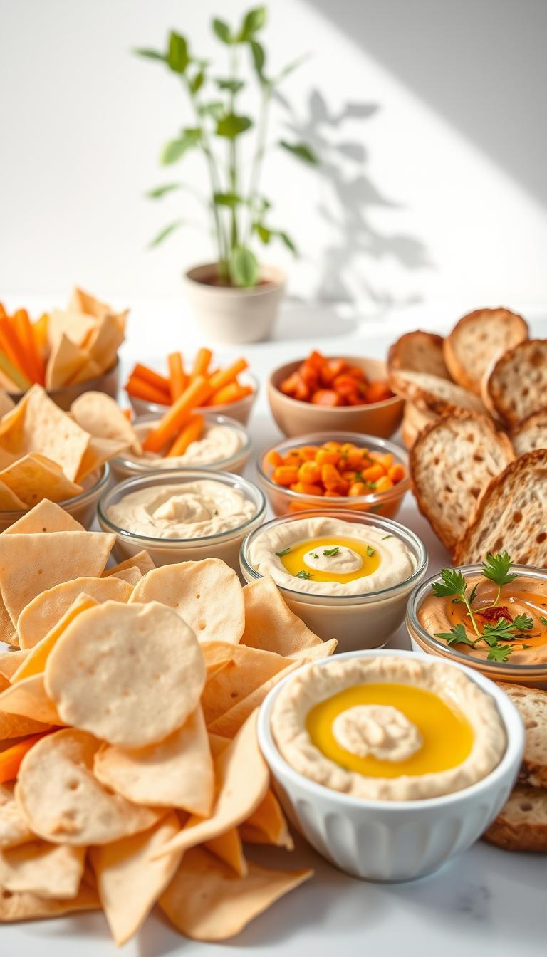 10 quick snacks using hummus