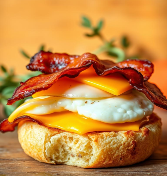 Bacon Egg and cheese Muffin