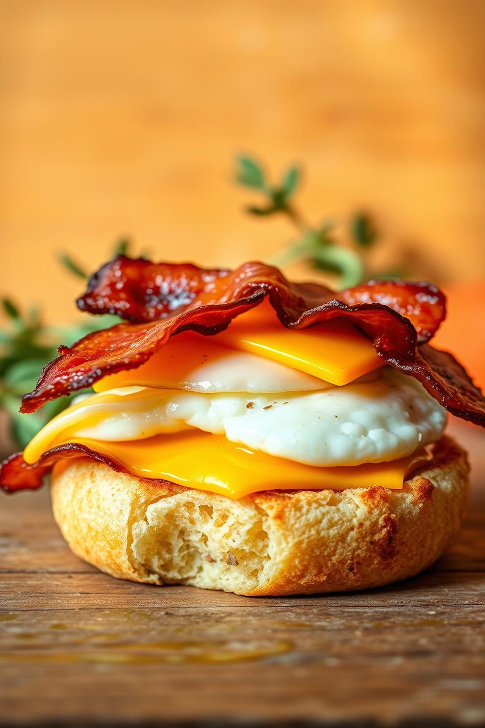 Bacon Egg and cheese Muffin