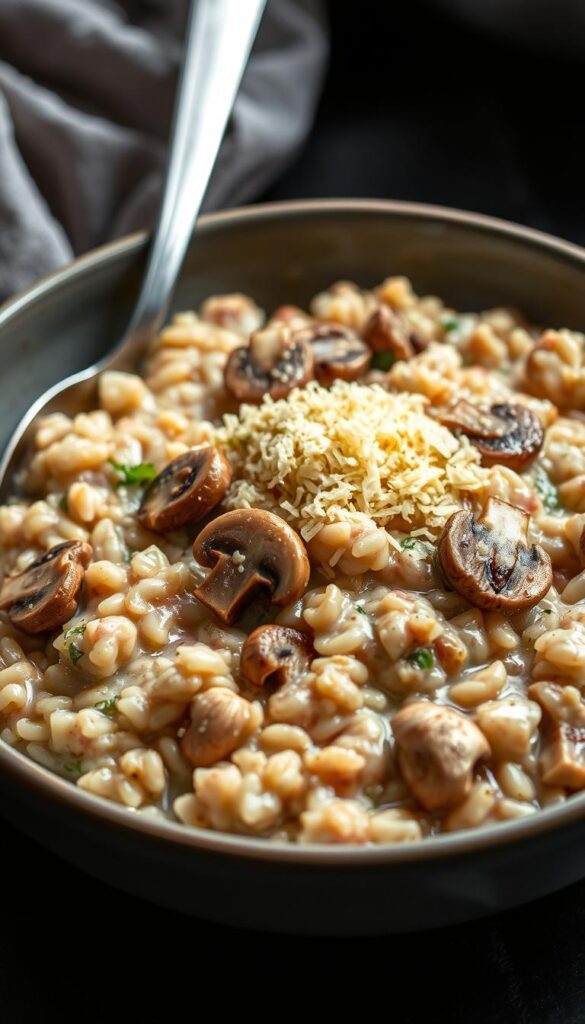 Creamy mushroom risotto wholefood dinner recipes