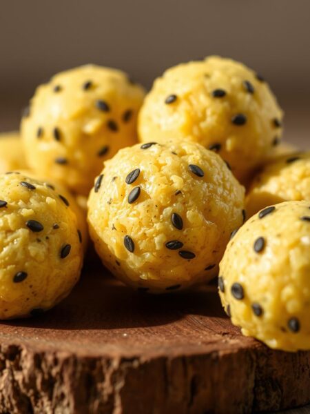 Lemon poppy seed energy bites