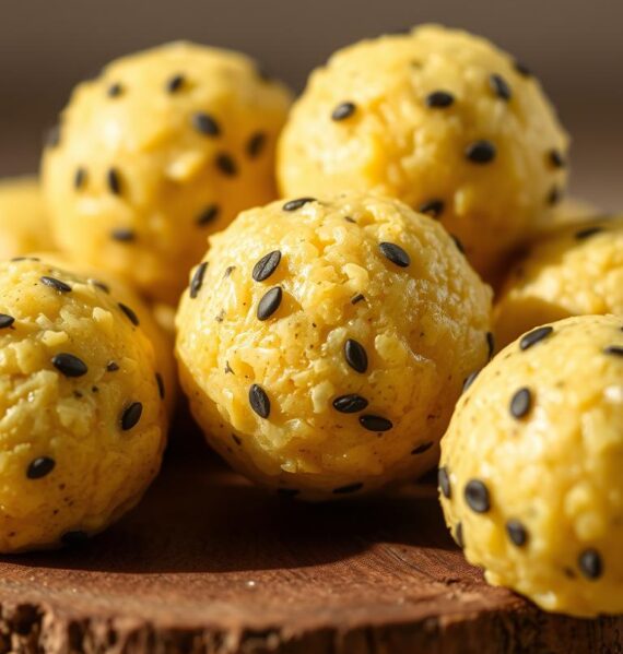 Lemon poppy seed energy bites