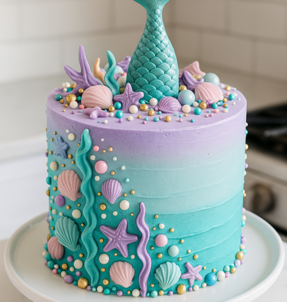 mermaid Birthday cake
