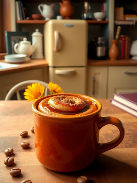 Microwave Cinnamon Roll Mug Cake