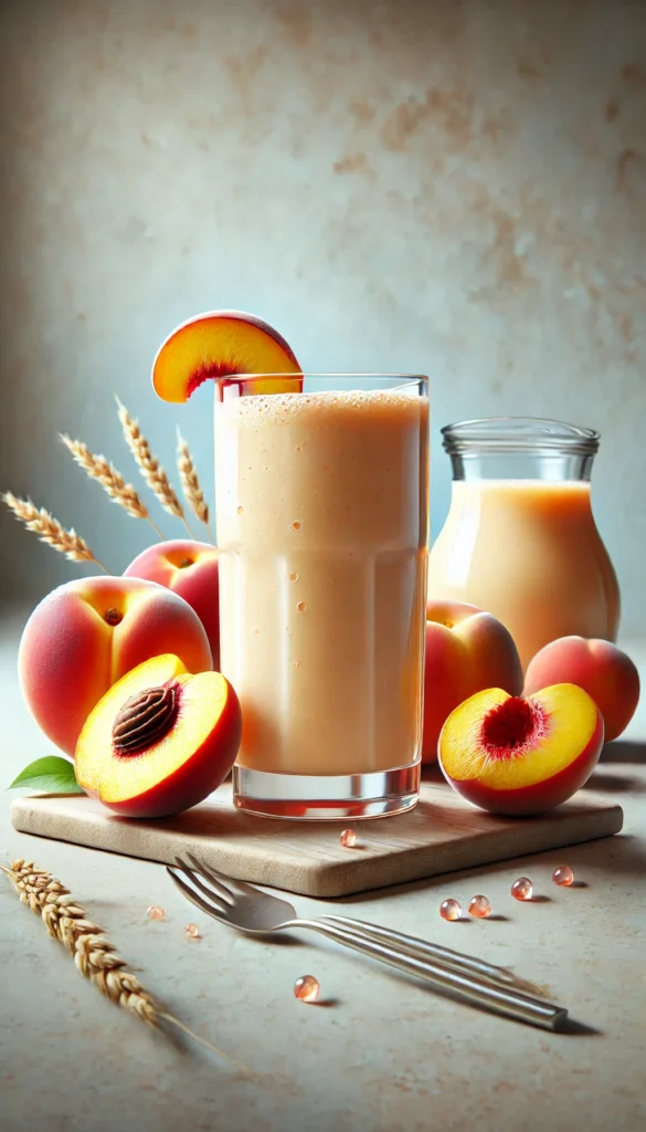 Peach Smoothie in a glass