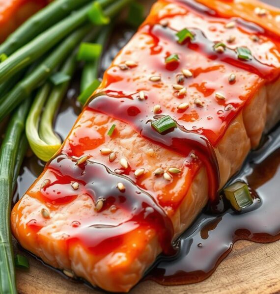 Salmon with Ginger-Soy Glaze
