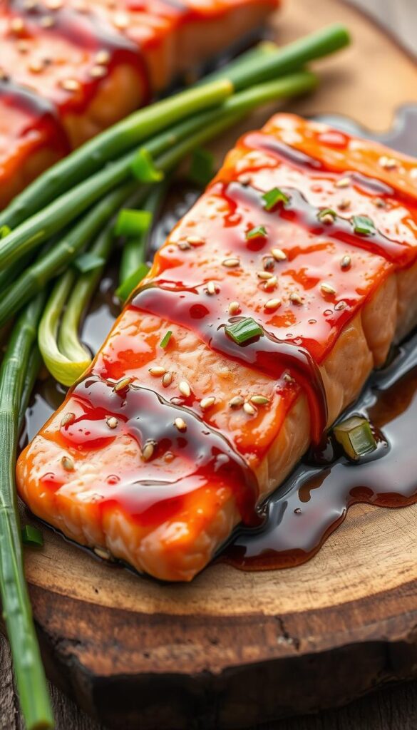 Salmon with Ginger-Soy Glaze
