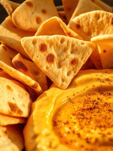 hummus and pita chips
