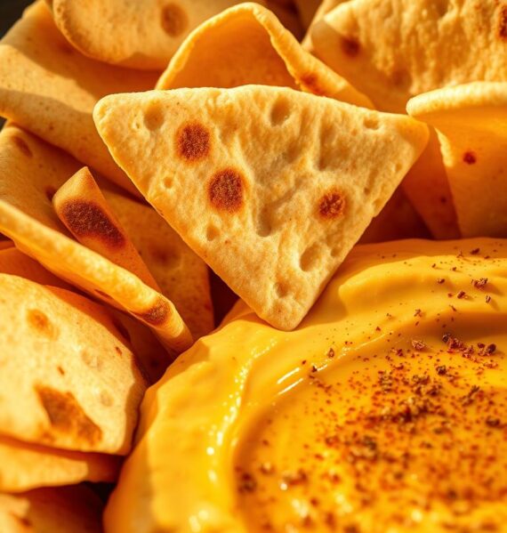 hummus and pita chips