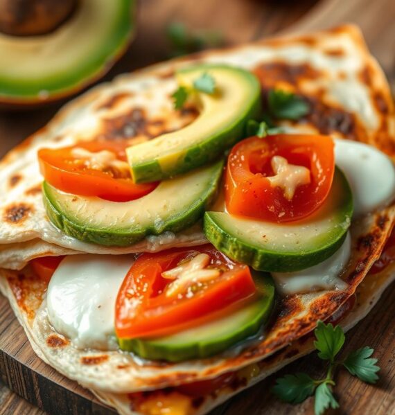 quick breakfast quesadilla recipes with avocado and tomato