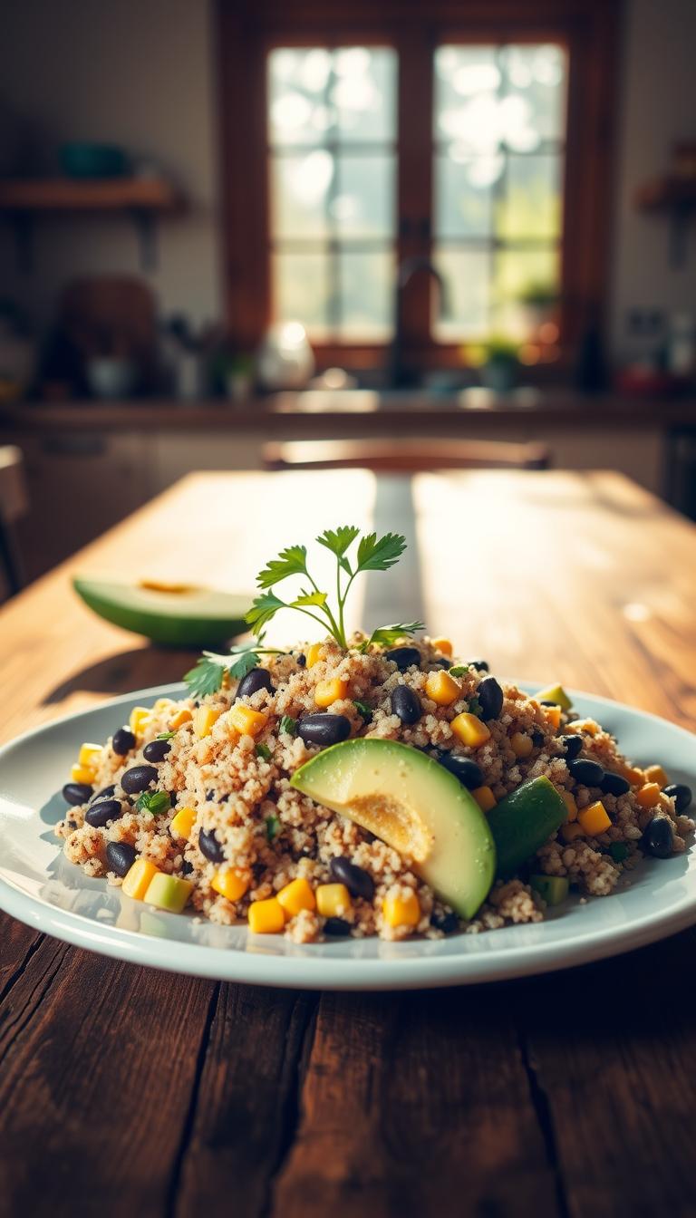 quinoa and black bean salad wholefood dinner recipes