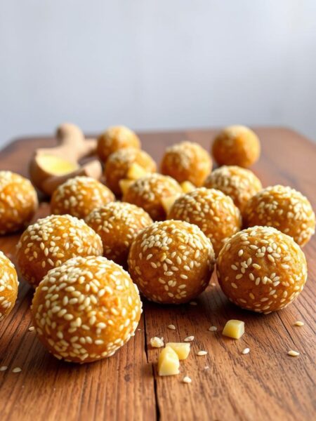 sesame ginger energy balls