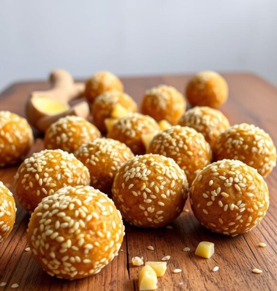 sesame ginger energy balls