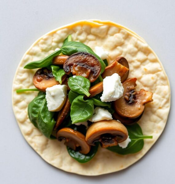 simple breakfast taco recipes with mushrooms and spinach