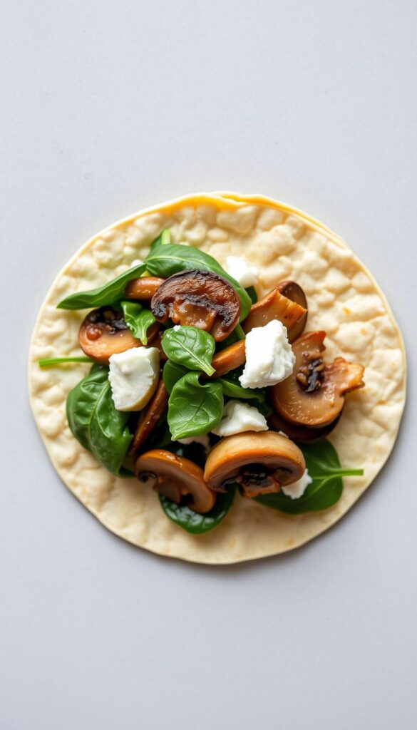 simple breakfast taco recipes with mushrooms and spinach