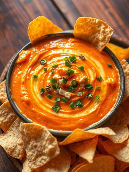 spicy buffalo dip with ghost peppers