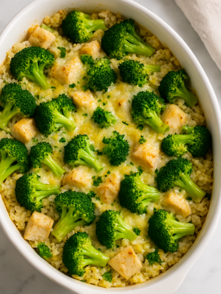 Broccoli Chicken Rice Bake