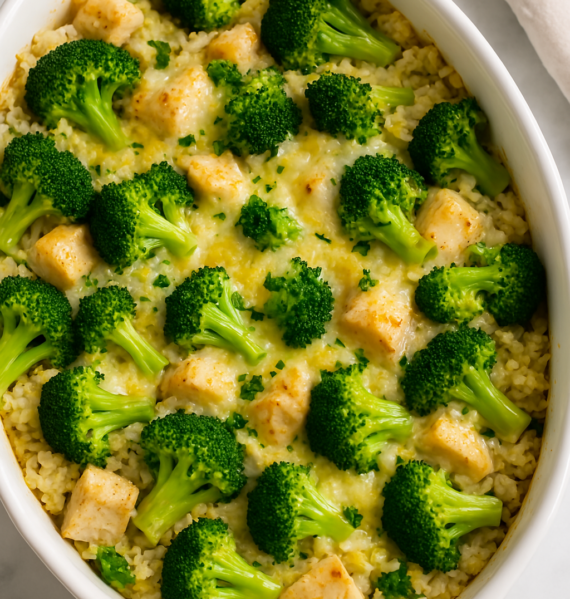 Broccoli Chicken Rice Bake
