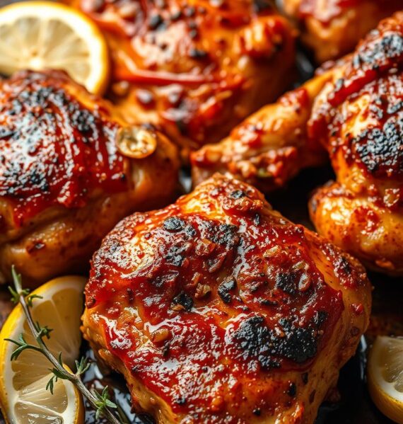 Lemon Herb Grilled Chicken Thighs