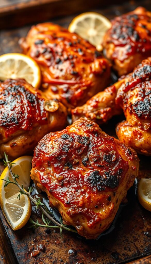 Lemon Herb Grilled Chicken Thighs