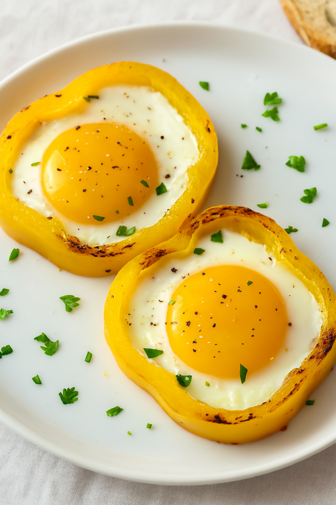 Sunny-Side-Up Egg in a Bell Pepper Ring