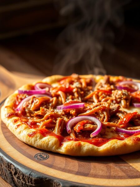 BBQ pulled pork pizza recipe