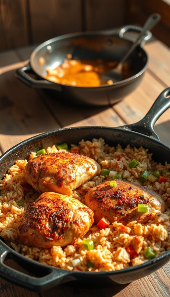 Cajun Chicken and Rice Skillet