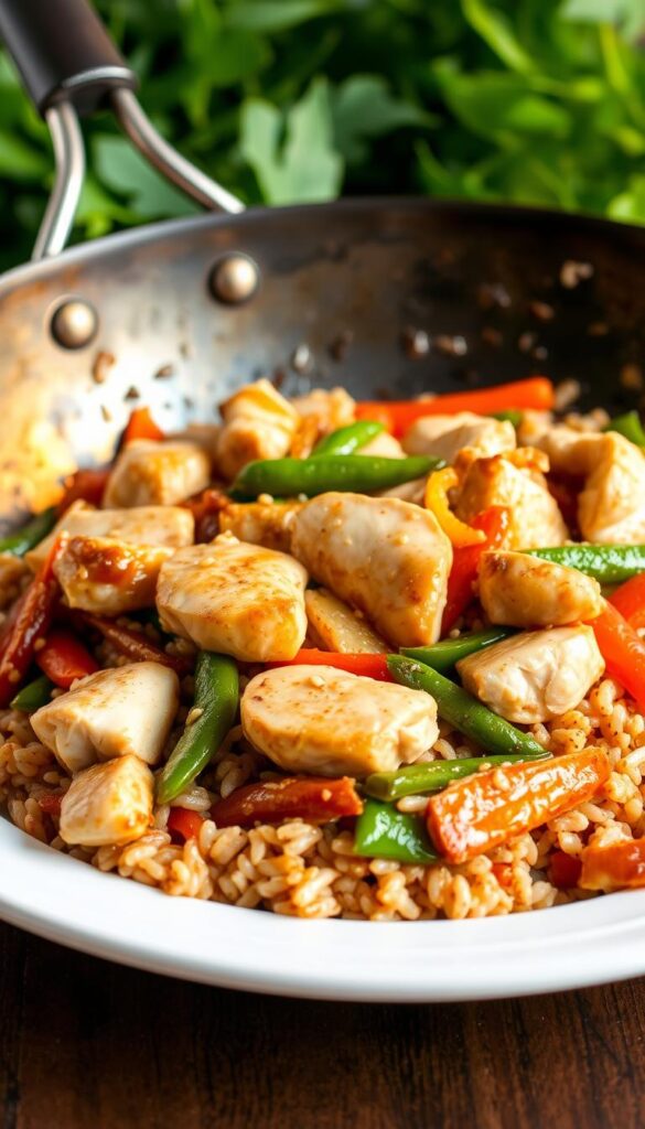 Chicken and Brown Rice Stir-Fry