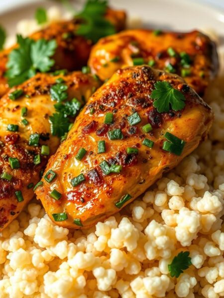 Cilantro Lime Chicken with Cauliflower Rice