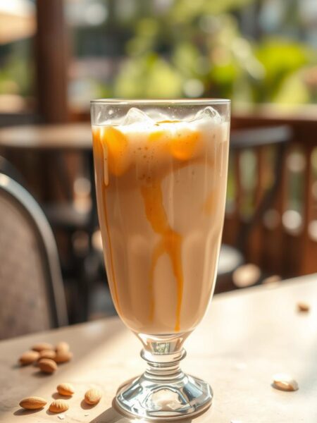 Iced Honey Almond Milk Latte