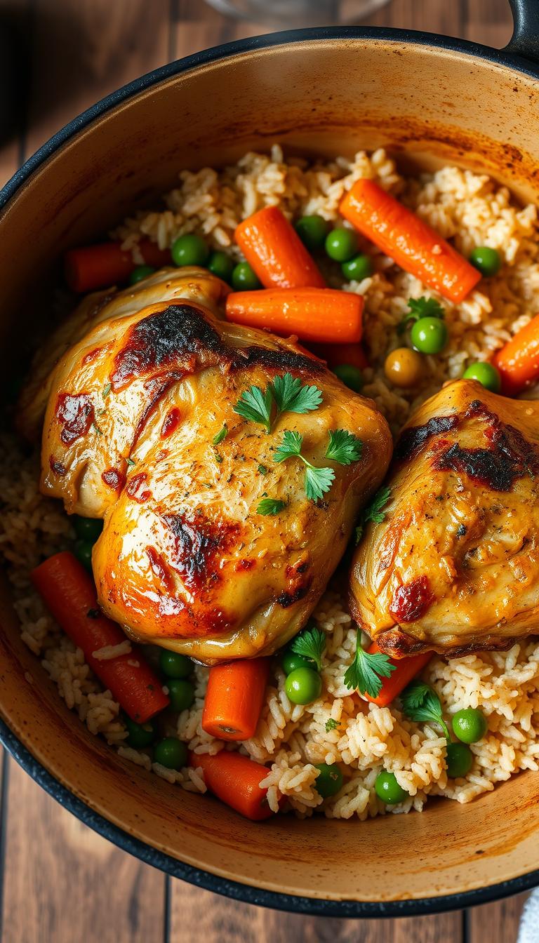 Lemon Garlic One-Pot Chicken and Rice