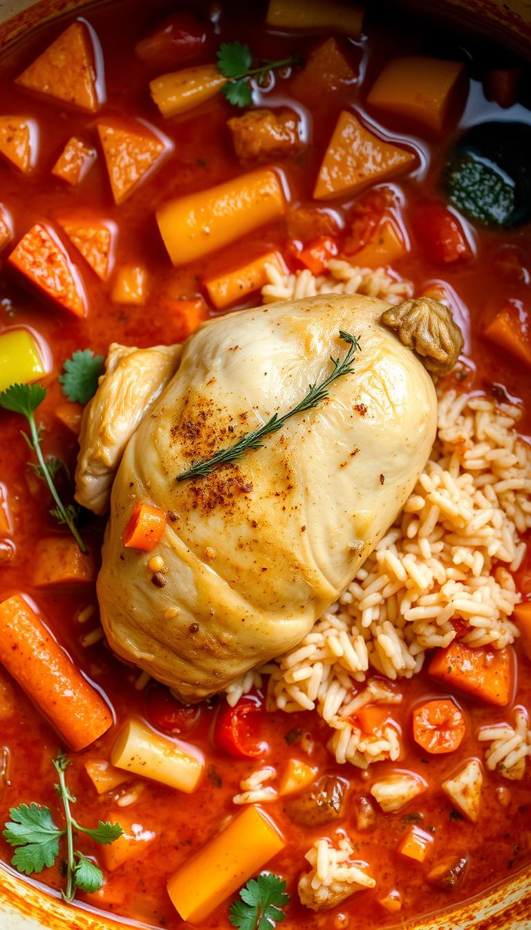 One pot chicken and rise recipes