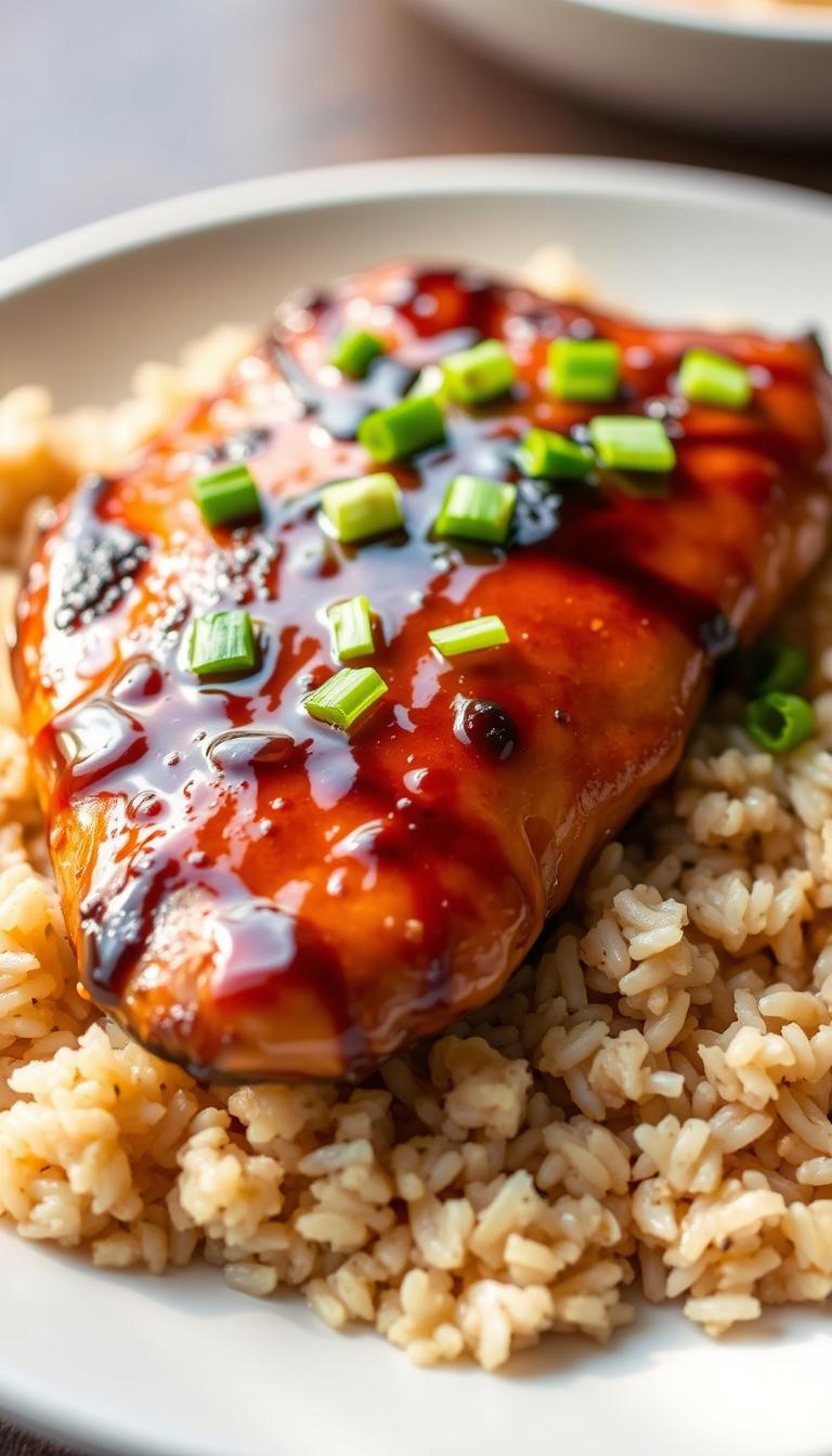 Teriyaki Chicken with Steamed Brown Rice