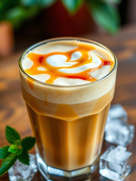 caramel iced coffee
