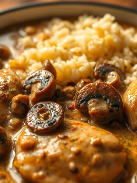 creamy mushroom chicken