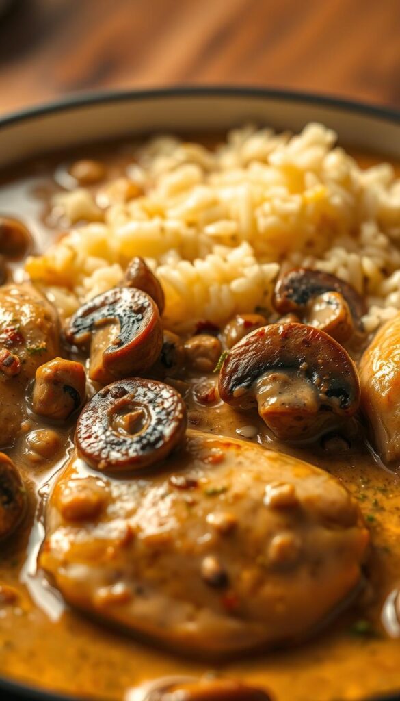 creamy mushroom chicken