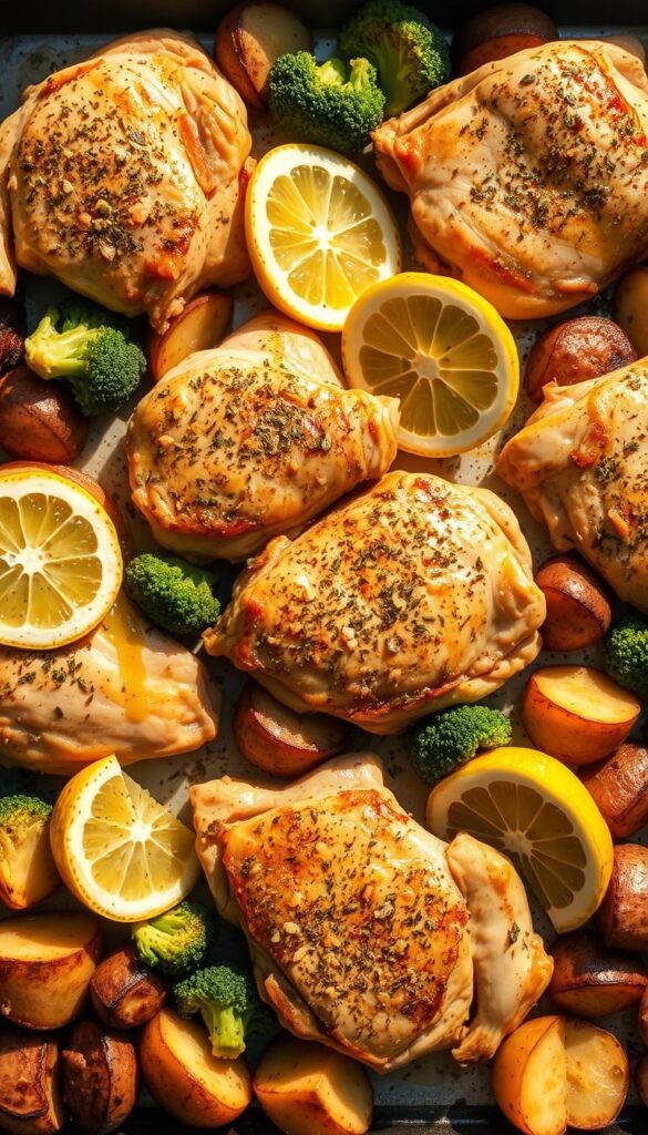 sheet pan chicken dinners