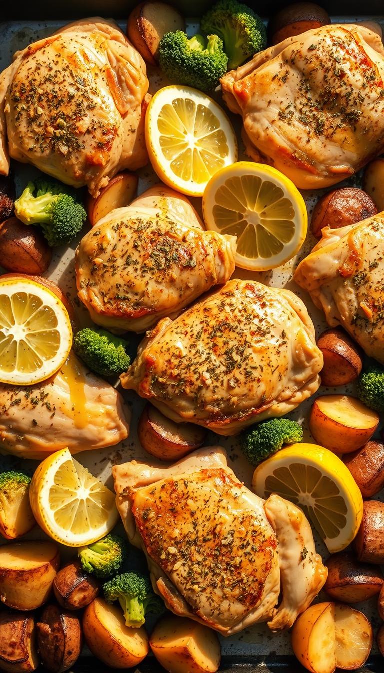 sheet pan chicken dinners
