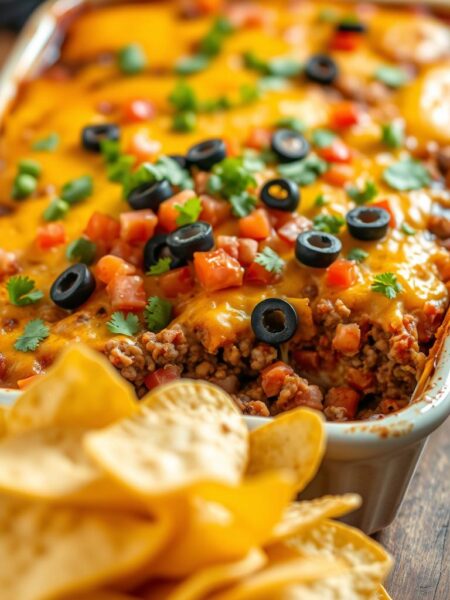 Mexican-style hamburger casserole