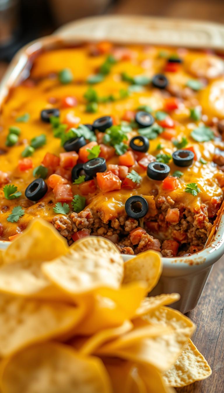 Mexican-style hamburger casserole